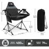 image:imageTIMBER RIDGE Hammock Camping Chair Oversized Swinging Hammock Chair with Adjustable Back and Seat for Outdoor Lawn Sports Supports 400lbs BlueBlack