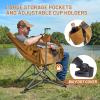 image:imageTIMBER RIDGE Hammock Camping Chair Oversized Swinging Hammock Chair with Adjustable Back and Seat for Outdoor Lawn Sports Supports 400lbs BlueOrange